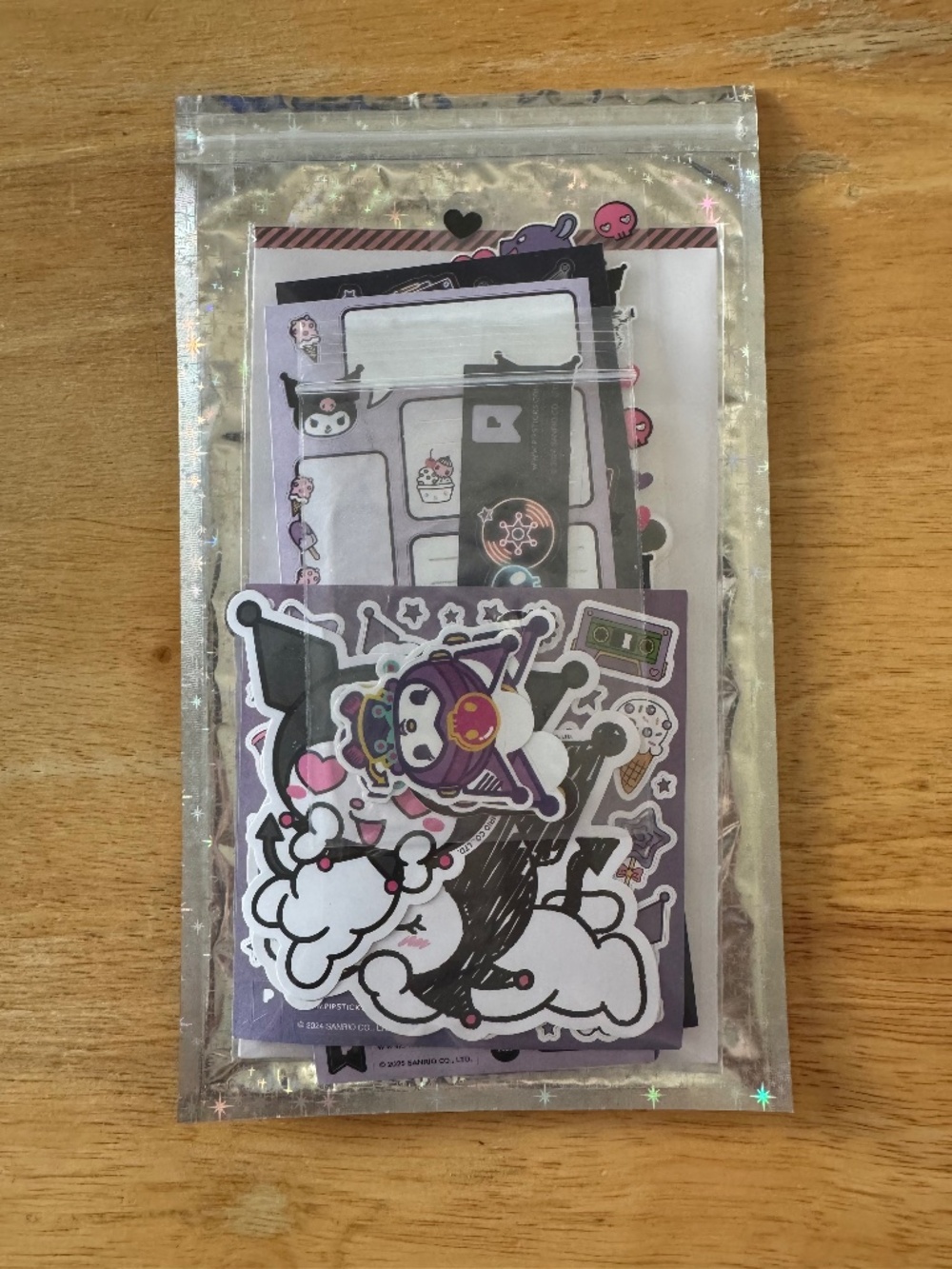 Sanrio Pipsticks Collaboration Kuromi Custom Sticker Pack